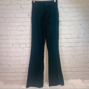 & Other Stories Paris Atelier Textured Green Trousers Size 0 LL0733